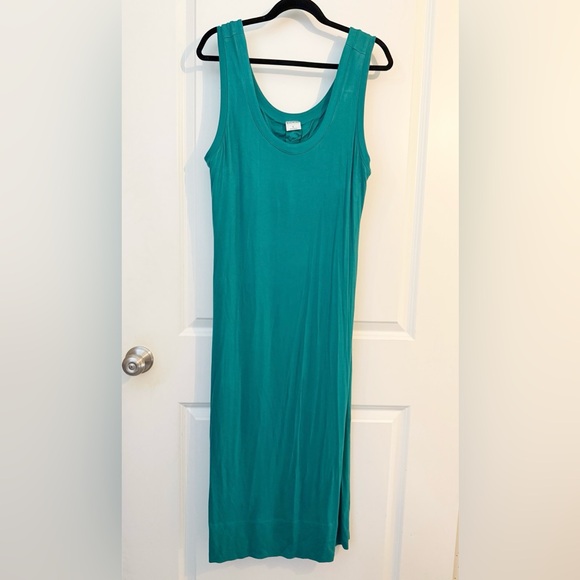 NWT Soma Weekend Cool Nights and Days Tank Dress Midi - Cascade Green - large - Picture 2 of 8
